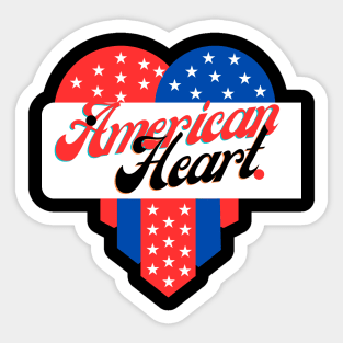 American Heart Sticker